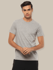 Hummel Men Grey B2B Round Neck Cotton - Hummel India