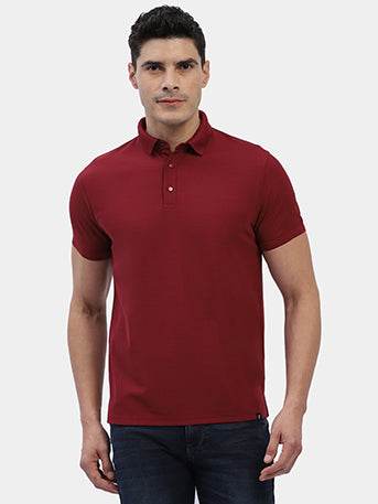 Hummel Men Maroon Jaye Sports Polo Collar Tshirt - Hummel India