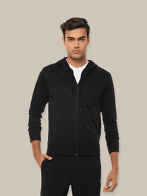 Hummel Elwin Men Black B2B Zipper Hoodie - Hummel India