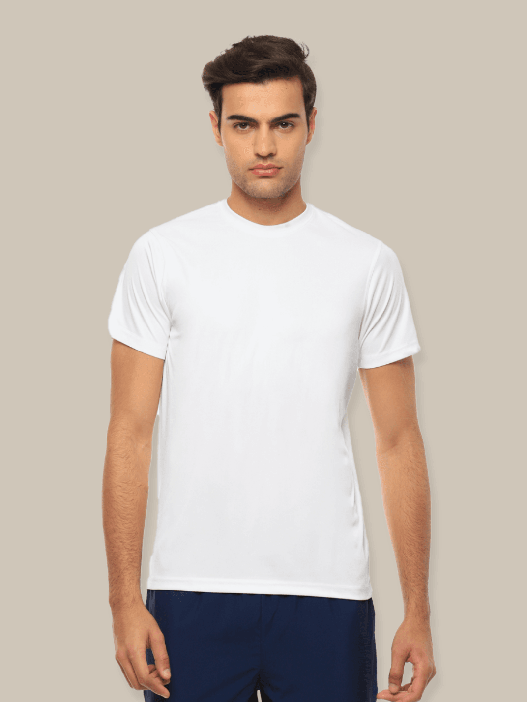 Hummel Men White B2B Round Neck Cotton - Hummel India
