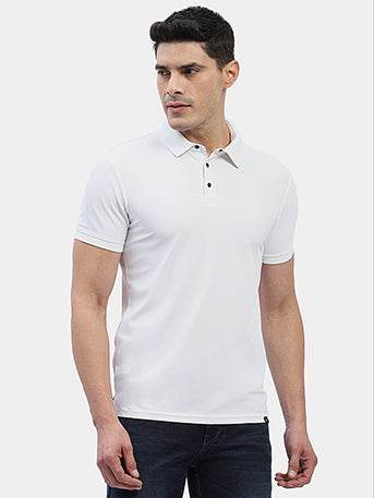 Hummel Men White Jaye Sports Polo Collar Tshirt - Hummel India