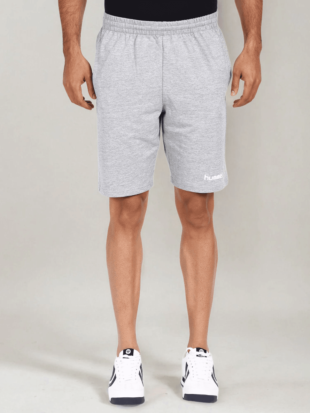 Go Cotton Bermuda Shorts Grey For Men Online Hummel India