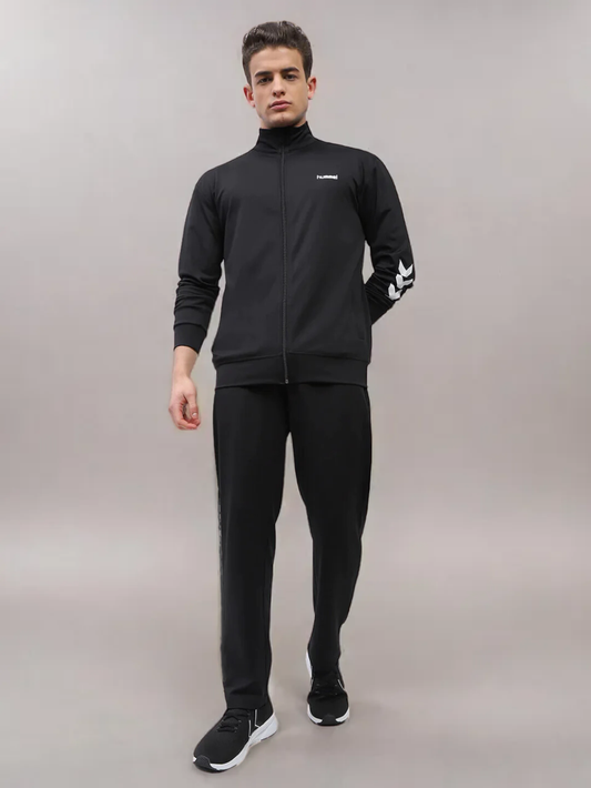 Promo Men's Black Poly All Weather Tracksuit