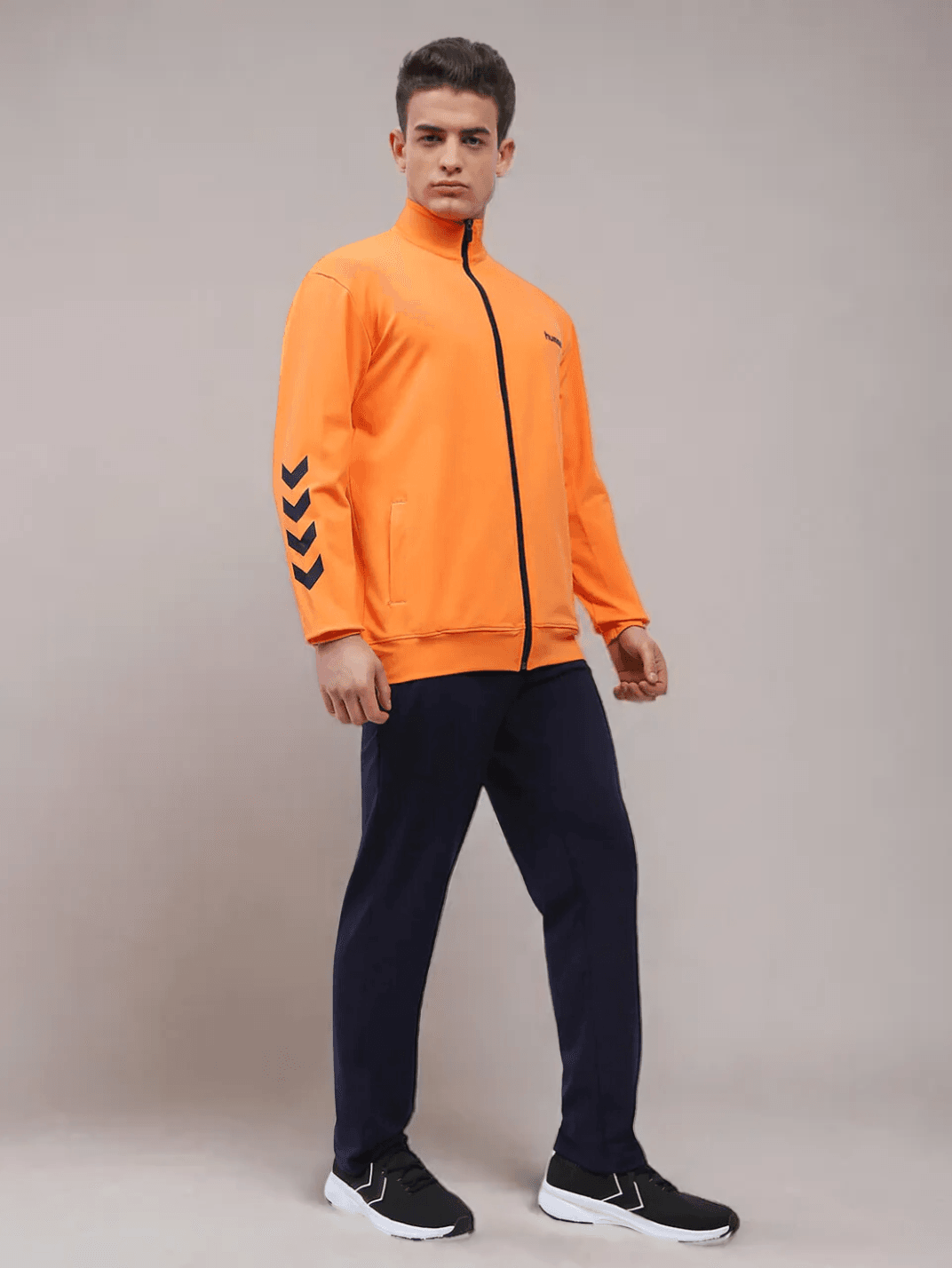 Promo Men s Orange Poly All Weather Tracksuit