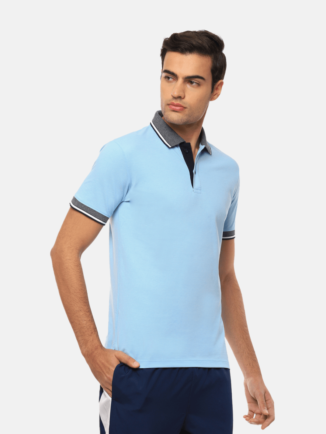 Hummel Eunike Men Blue Tshirt B2B Polo - Hummel India