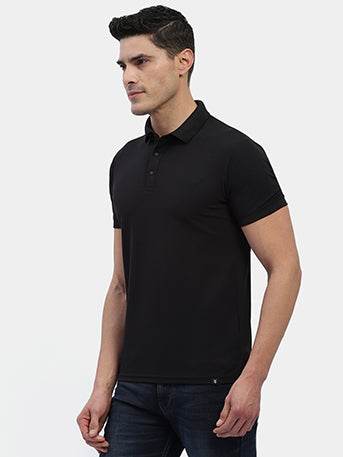 Hummel Men Black Jaye Sports Polo Collar Tshirt - Hummel India
