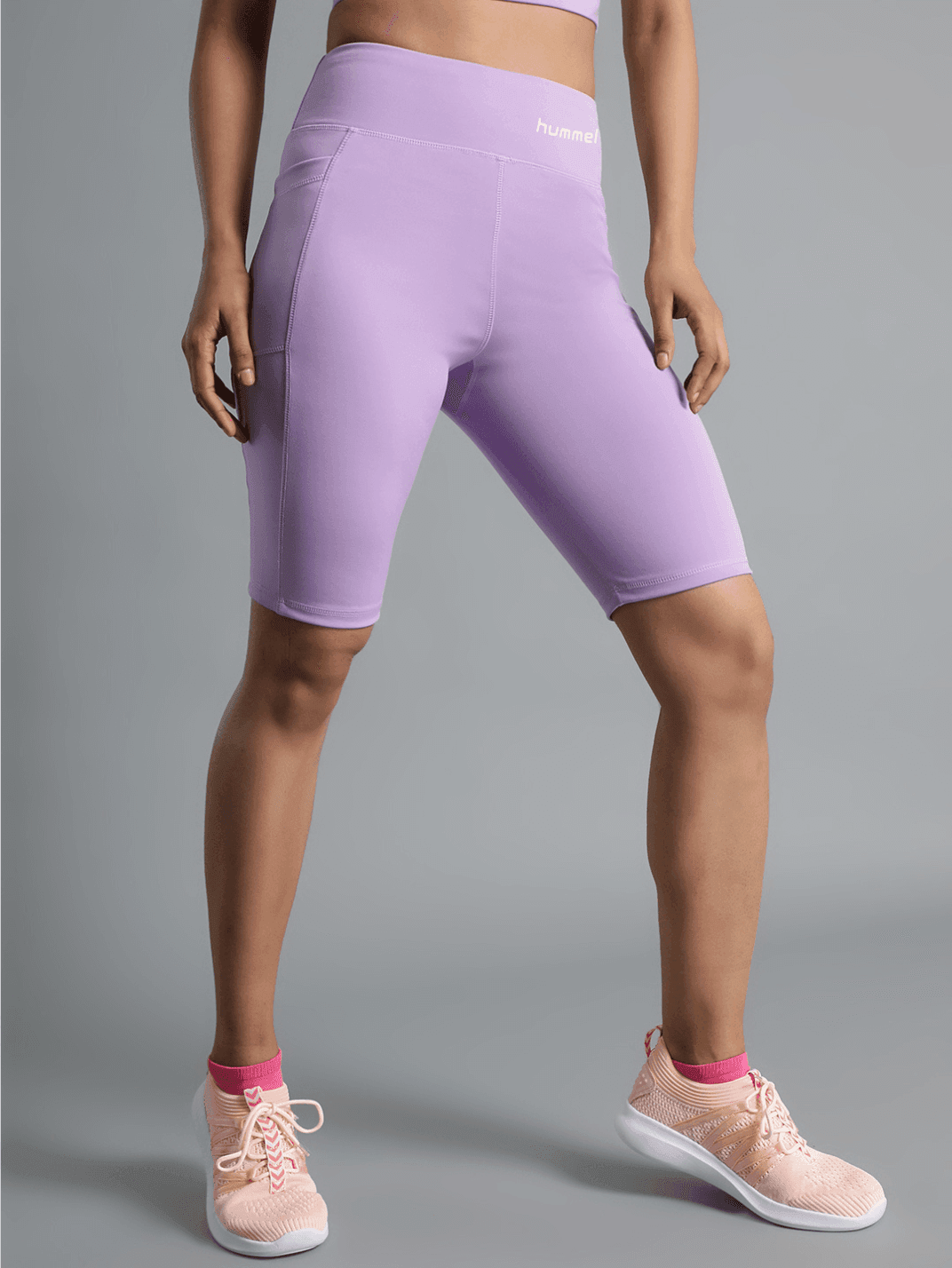 Scarlet Solid Slim fit Polyester Cycling Shorts for Women Comfortable