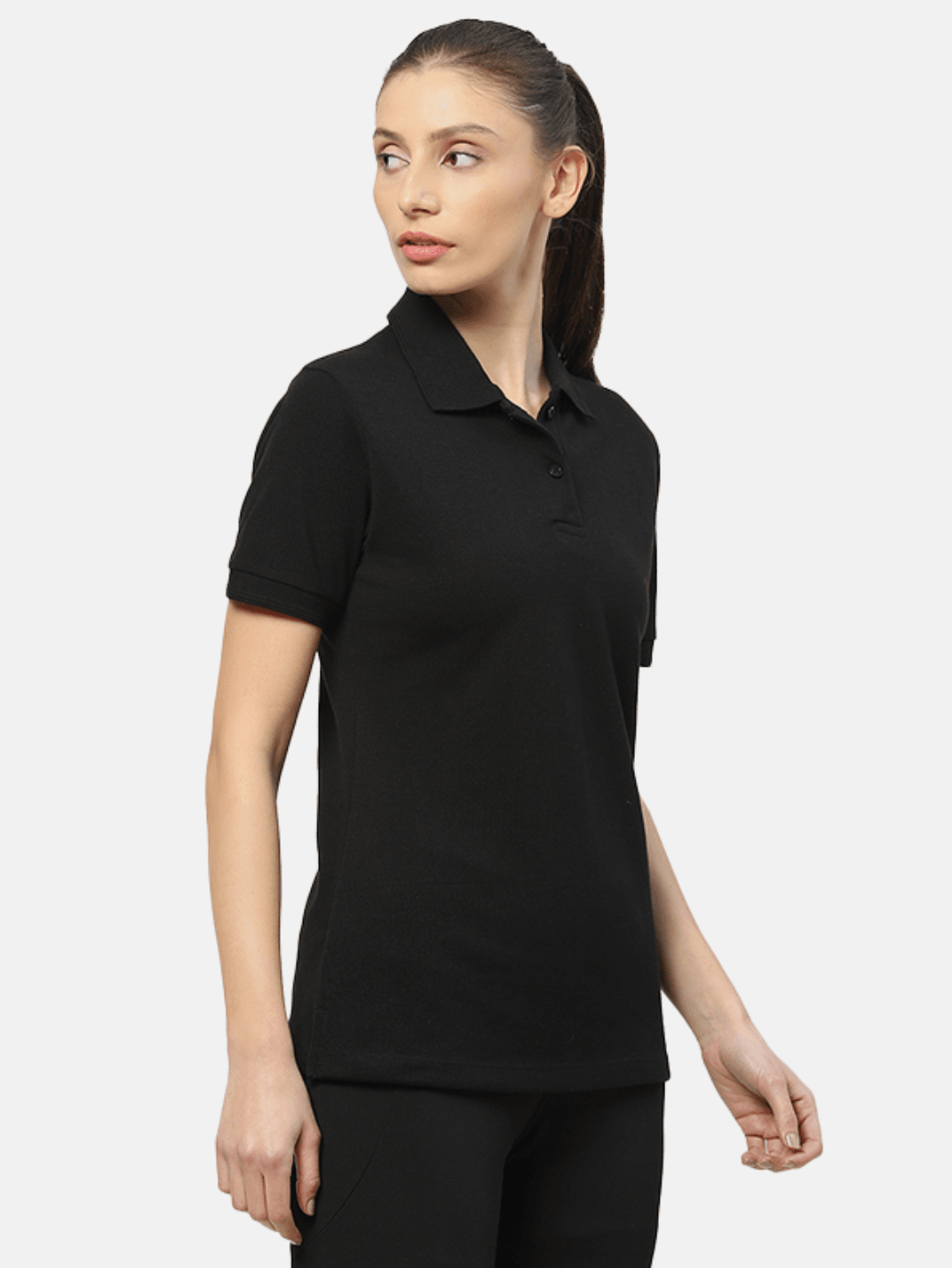 Hummel Kelci Womens Black B2B Polo - Hummel India