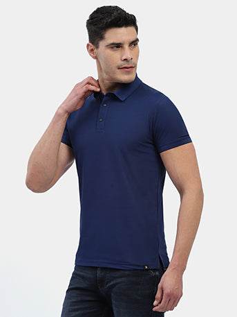 Hummel Men Blue Jaye Sports Polo Collar Tshirt - Hummel India