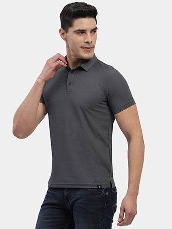 Hummel Men Grey Jaye Sports Polo Collar Tshirt - Hummel India