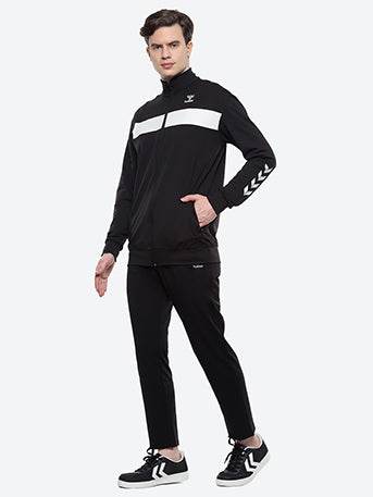Griz Men's All weather Regular Fit Track Suit with Zipper and Pockets Comfortable Breathable Stretchable Soft Fabric For Everyday Use Ideal for Gym Training or Running Loungwear - Hummel India