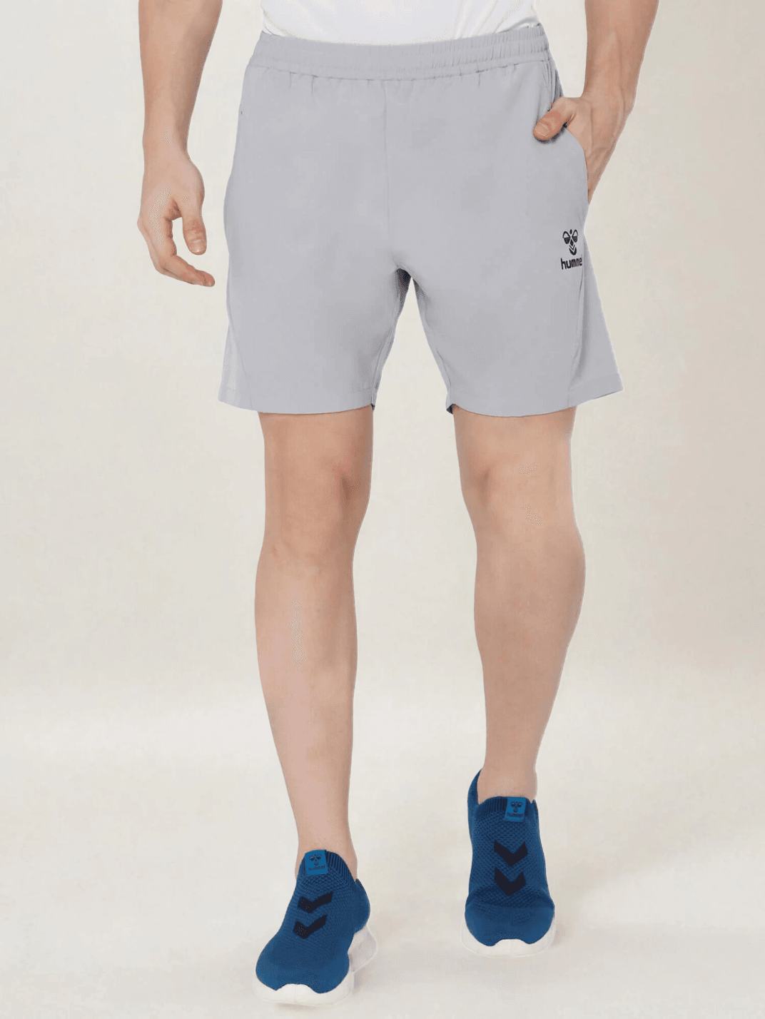Mens grey top running shorts