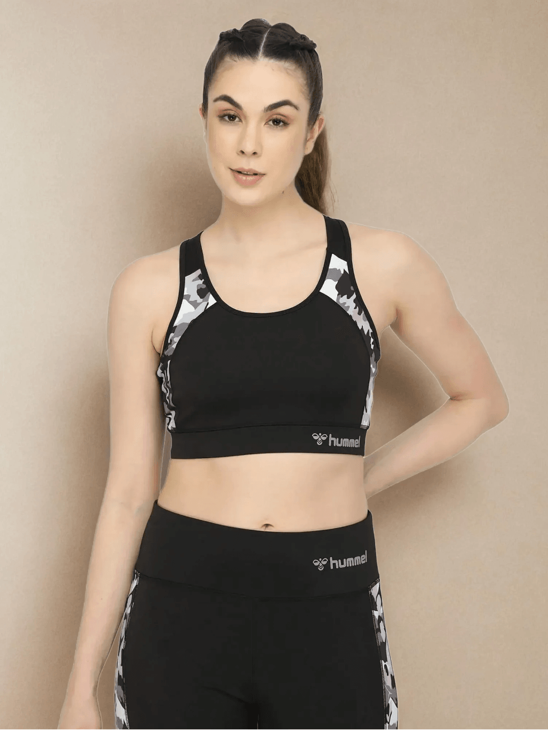 Mia Poly Elastane Bra - Hummel India