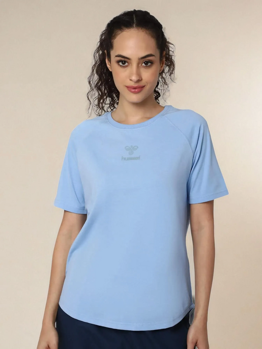 Blossom Women Blue T-Shirt