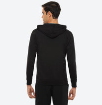Elwin Unisex Black Zipper Hoodie - Hummel India