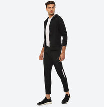 Elwin Unisex Black Zipper Hoodie - Hummel India