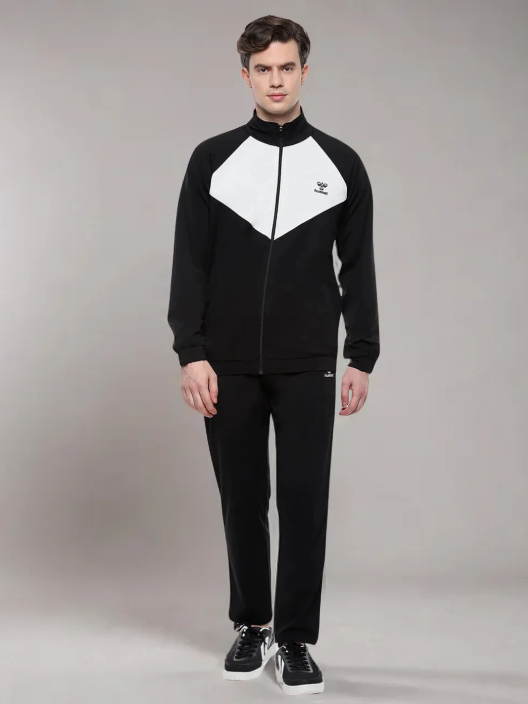 Black and discount white jogging suit