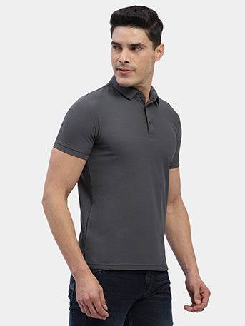 Hummel Men Grey Jaye Sports Polo Collar Tshirt - Hummel India