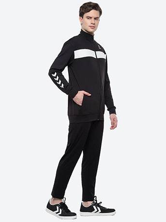 Griz Men's All weather Regular Fit Track Suit with Zipper and Pockets Comfortable Breathable Stretchable Soft Fabric For Everyday Use Ideal for Gym Training or Running Loungwear - Hummel India