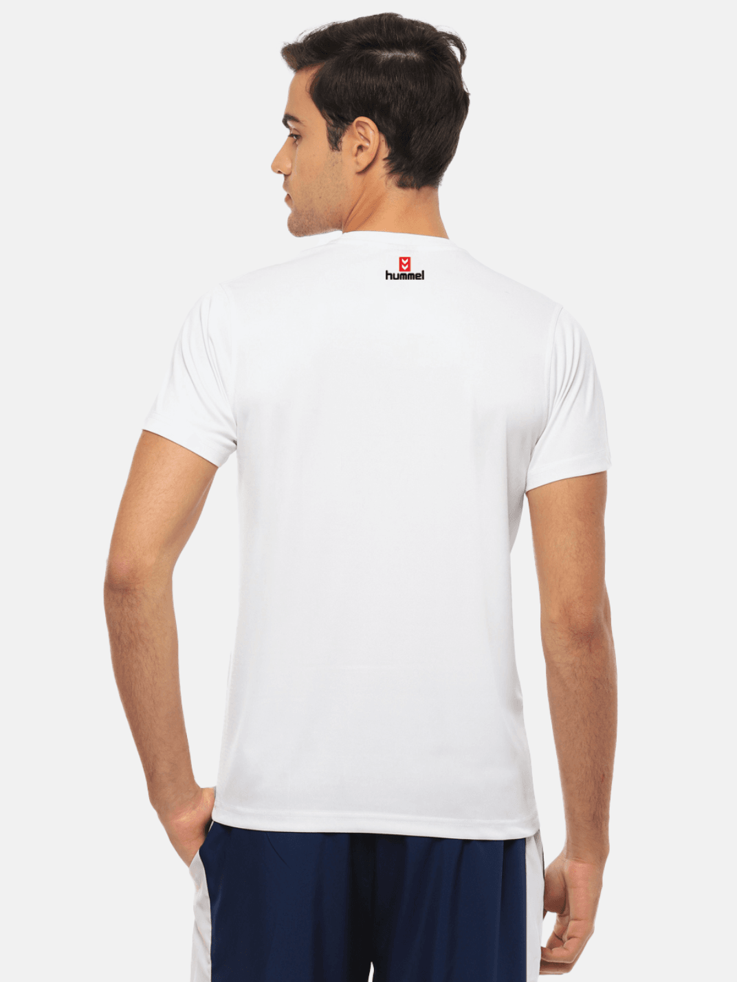 Hummel Men White B2B Round Neck Cotton - Hummel India