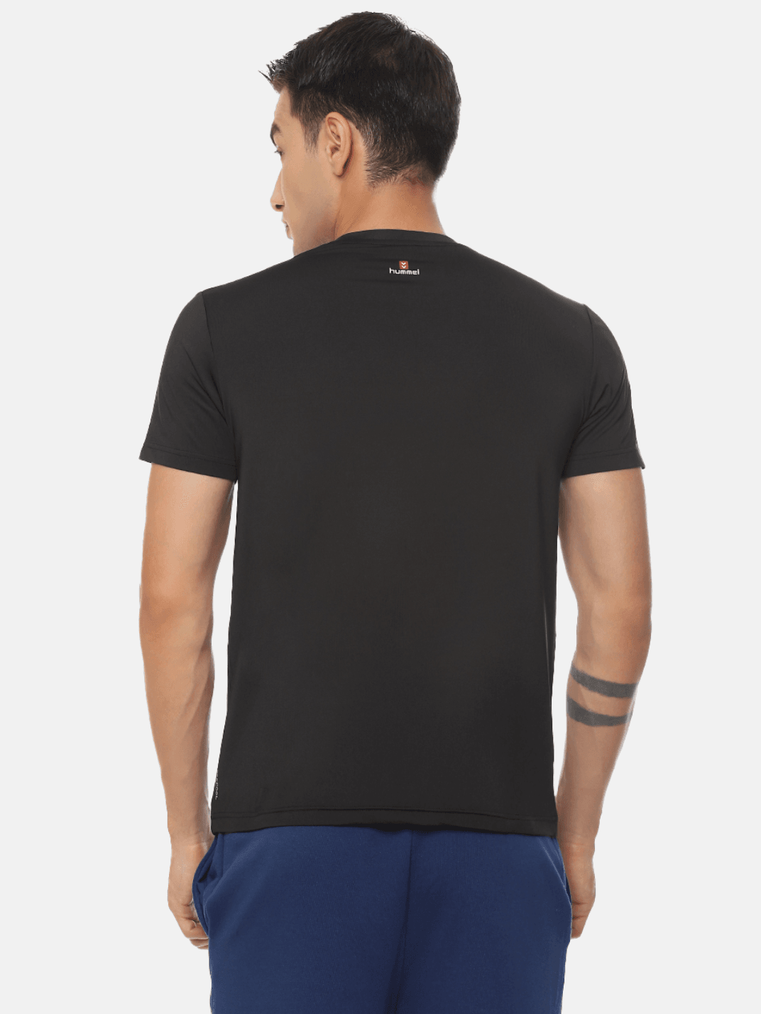 Hummel Genise Men Black Poly T-Shirt - Hummel India