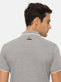 Hummel Men Grey B2B Polo Cotton Tipping - Hummel India