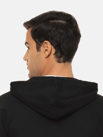 Hummel Elwin Men Black B2B Zipper Hoodie - Hummel India