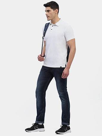 Hummel Men White Jaye Sports Polo Collar Tshirt - Hummel India