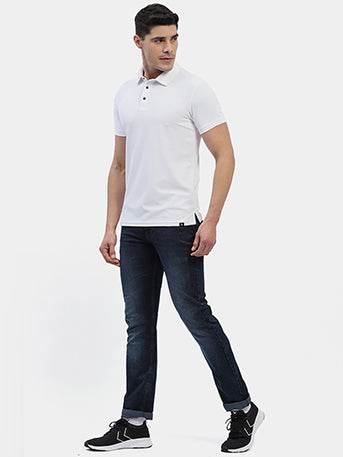 Hummel Men White Jaye Sports Polo Collar Tshirt - Hummel India