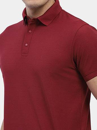 Hummel Men Maroon Jaye Sports Polo Collar Tshirt - Hummel India