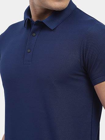 Hummel Men Blue Jaye Sports Polo Collar Tshirt - Hummel India