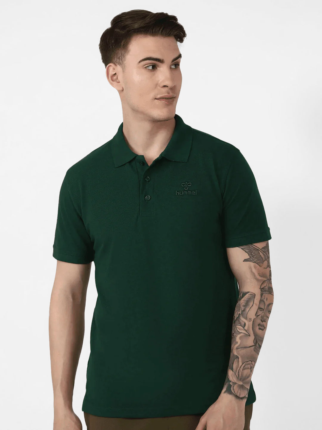 Dany Polo Neck Cotton Rich Half Sleeve Solid Regular fit Cottonpoly T-shirt  for Men Comfortable soft Breathable Fabric Stretchable for Everyday Use