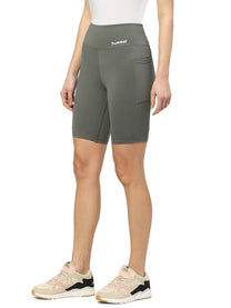 Scarlet Polyester Cycling Short