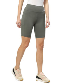 Scarlet Polyester Cycling Short