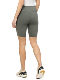 Scarlet Polyester Cycling Short