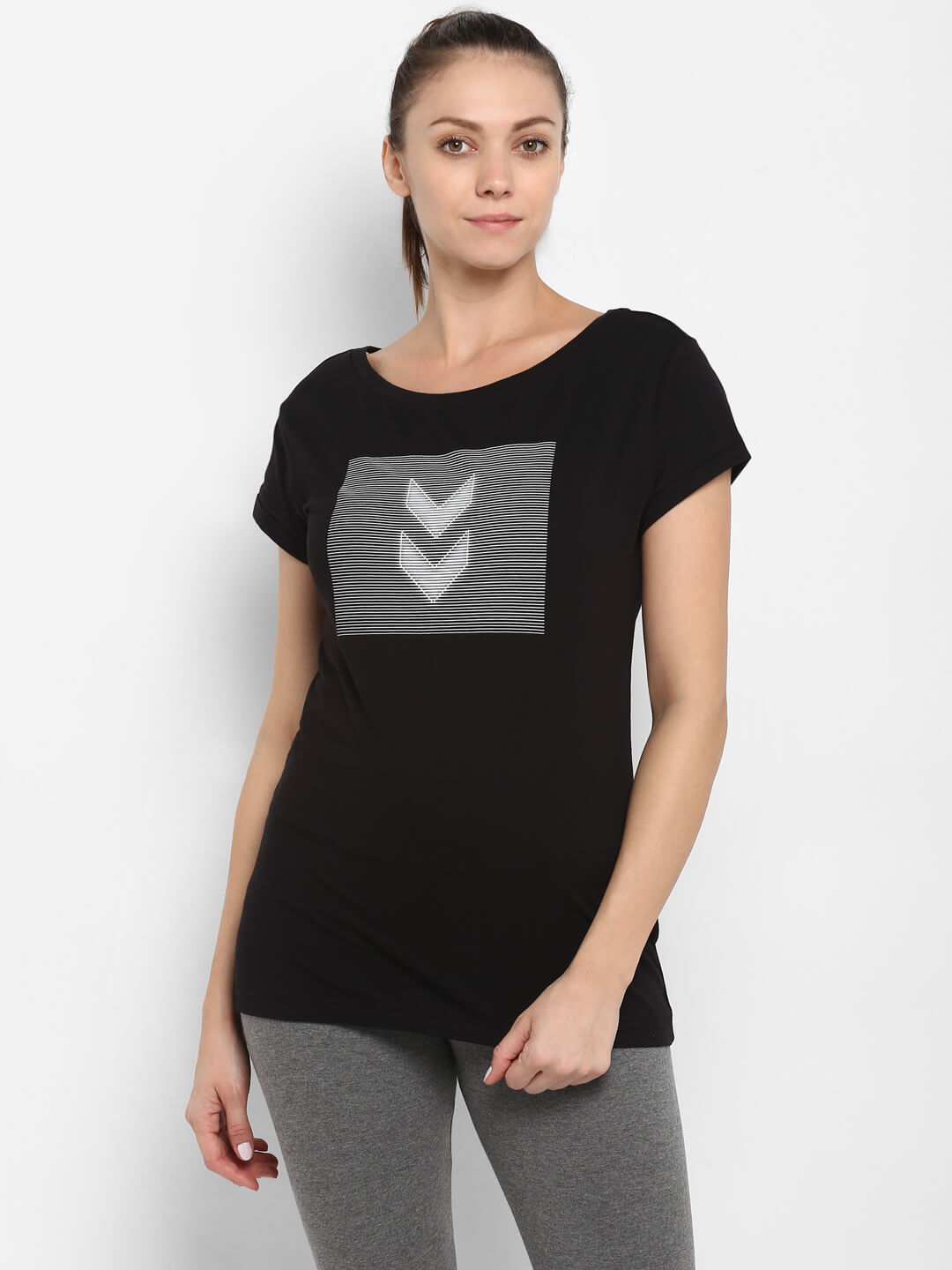 Aubrey Black T-Shirt for Women