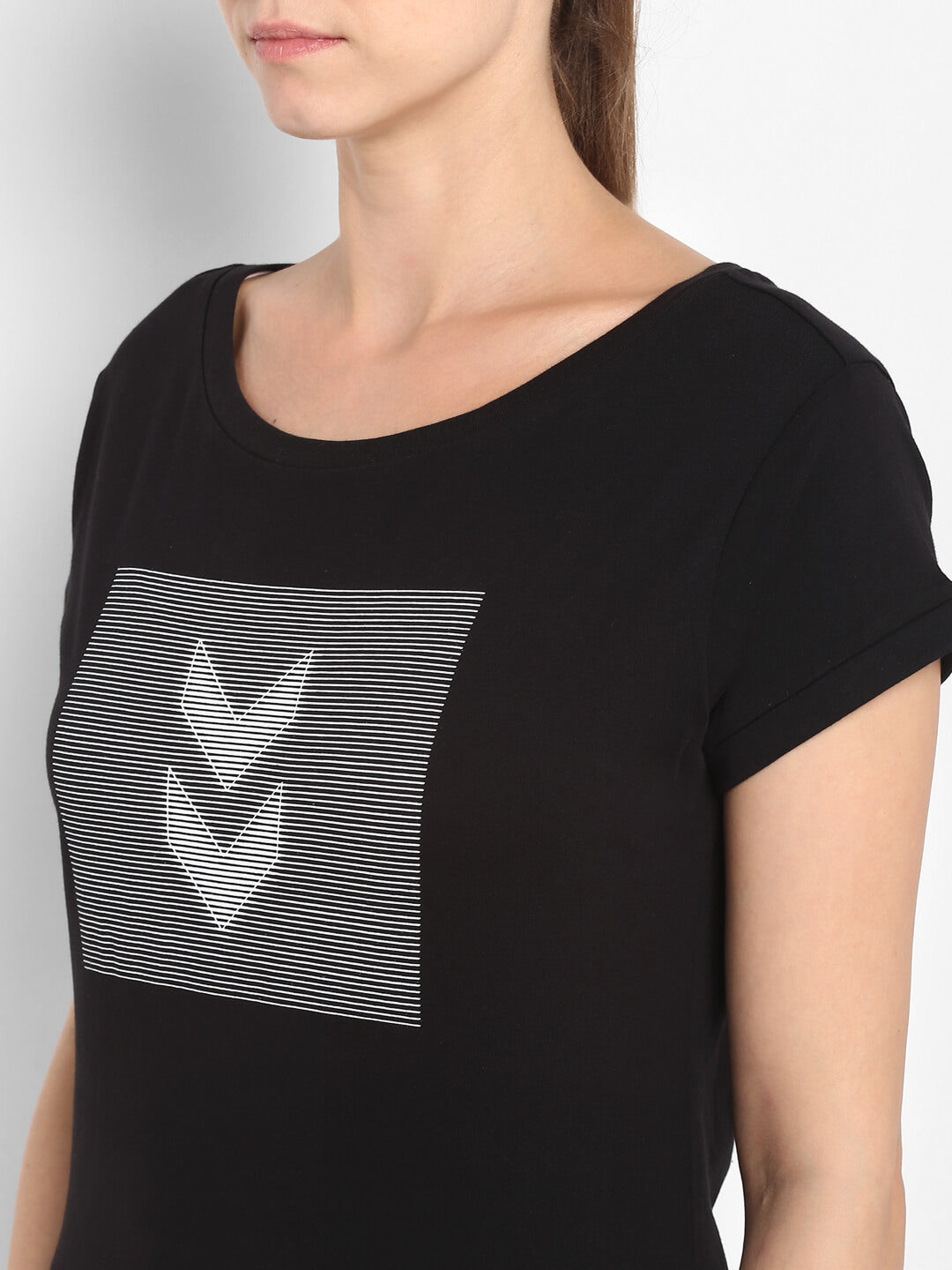 Aubrey Black T-Shirt for Women