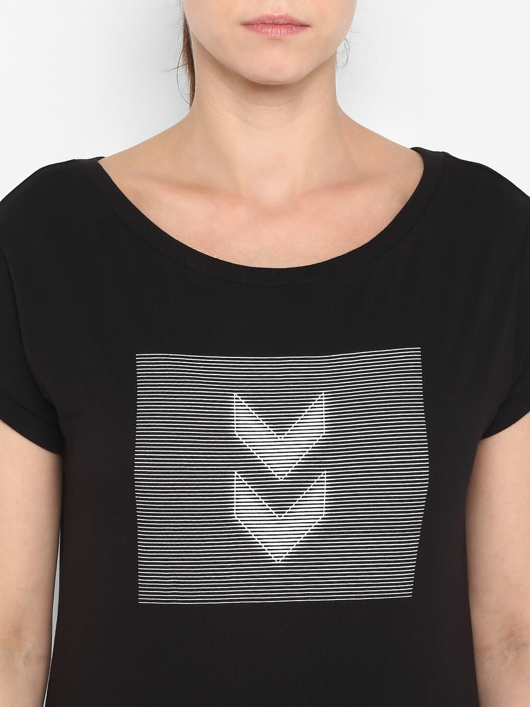 Aubrey Black T-Shirt for Women