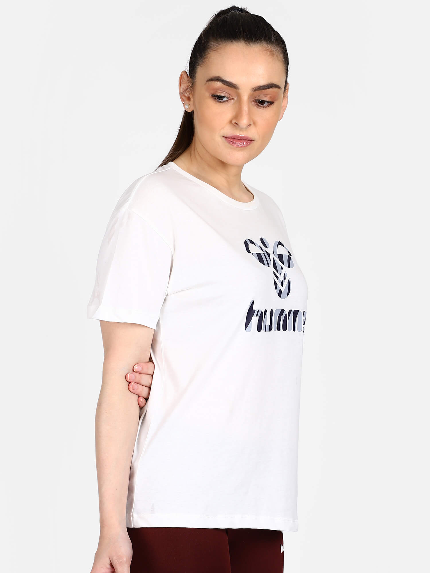 Caladria White T-Shirt for Women