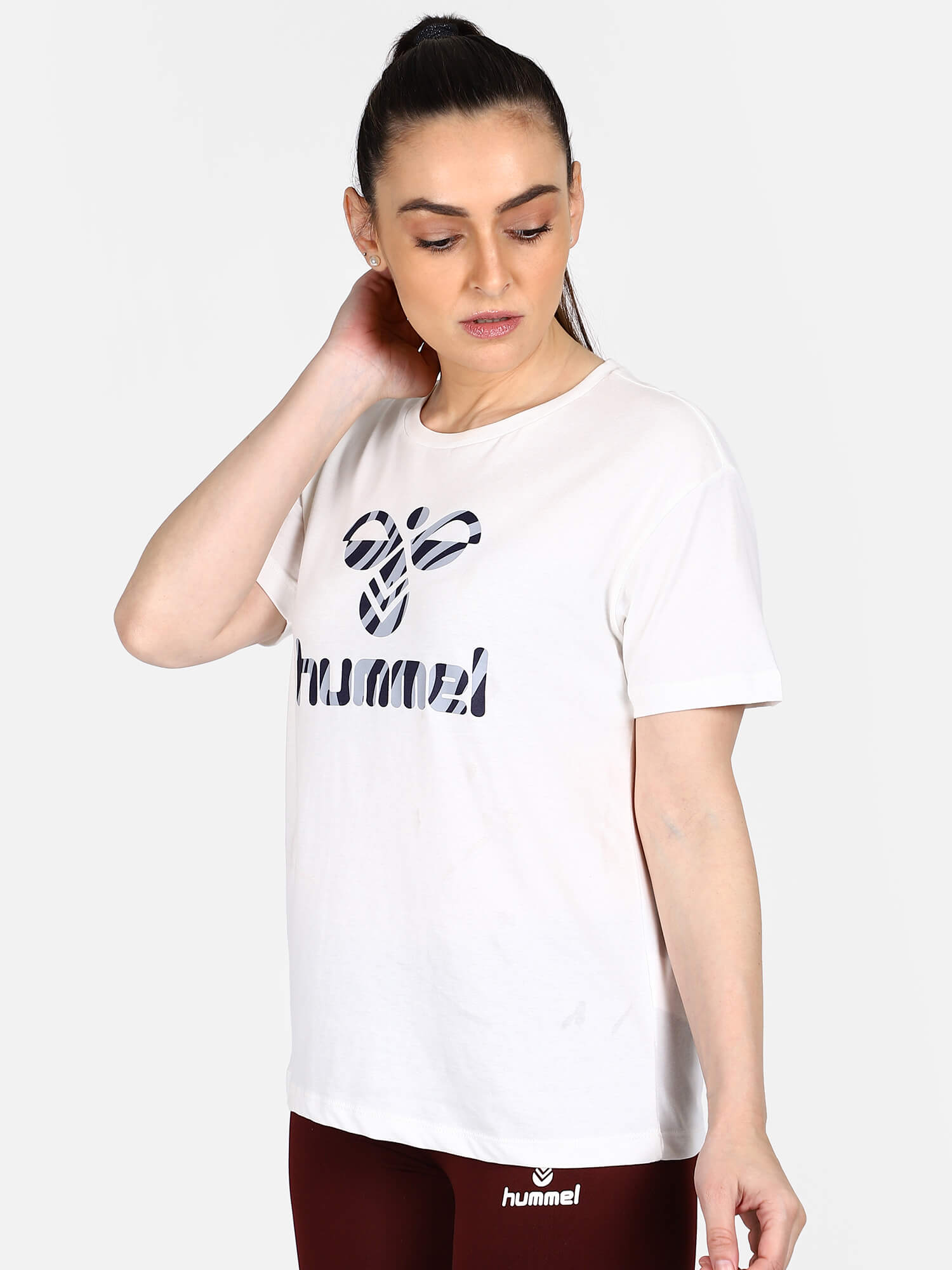 Caladria White T-Shirt for Women