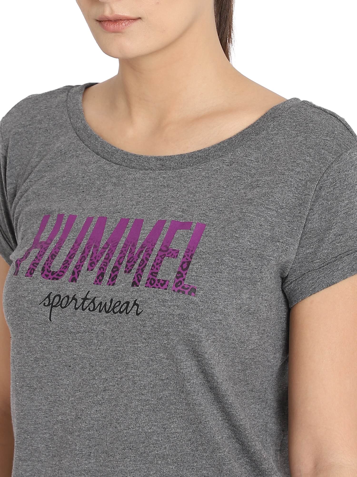 Elviria Grey T-Shirt for Women
