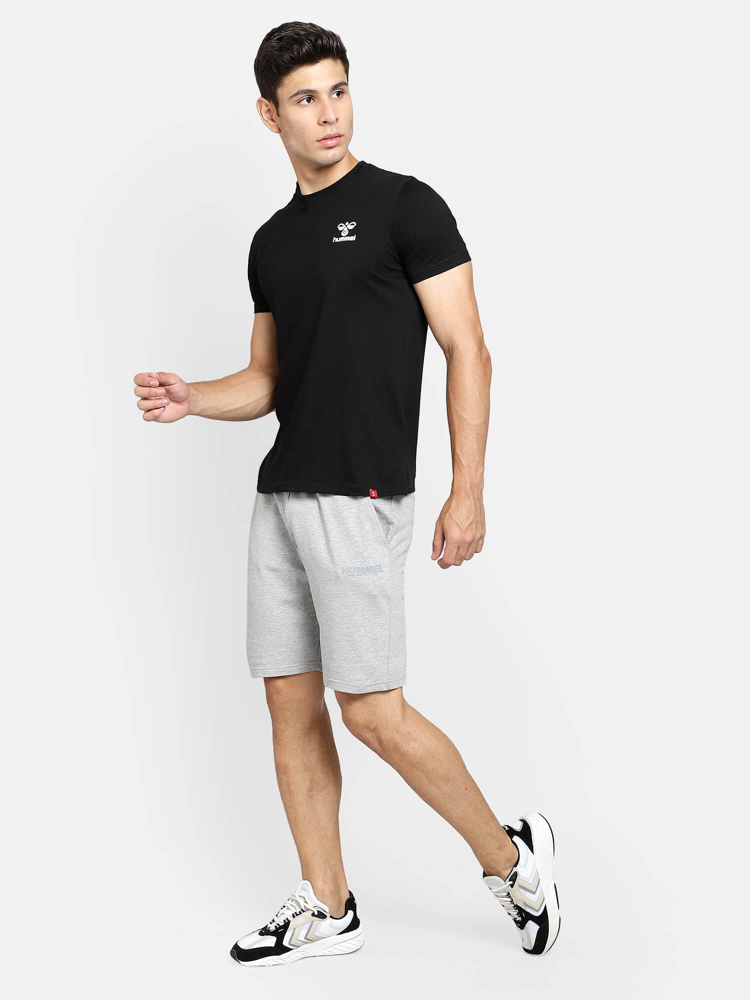 Evel Round Neck Black T-Shirts for Men