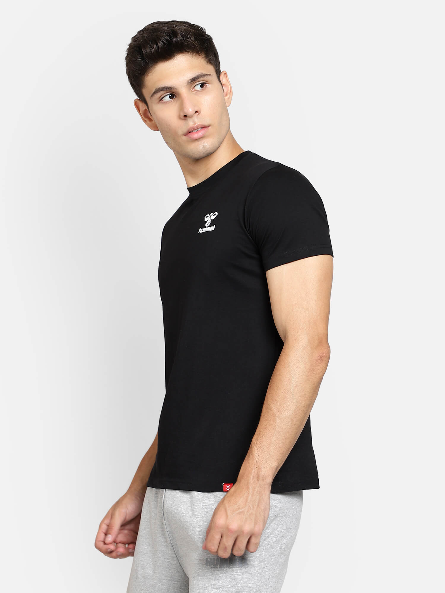 Evel Round Neck Black T-Shirts for Men