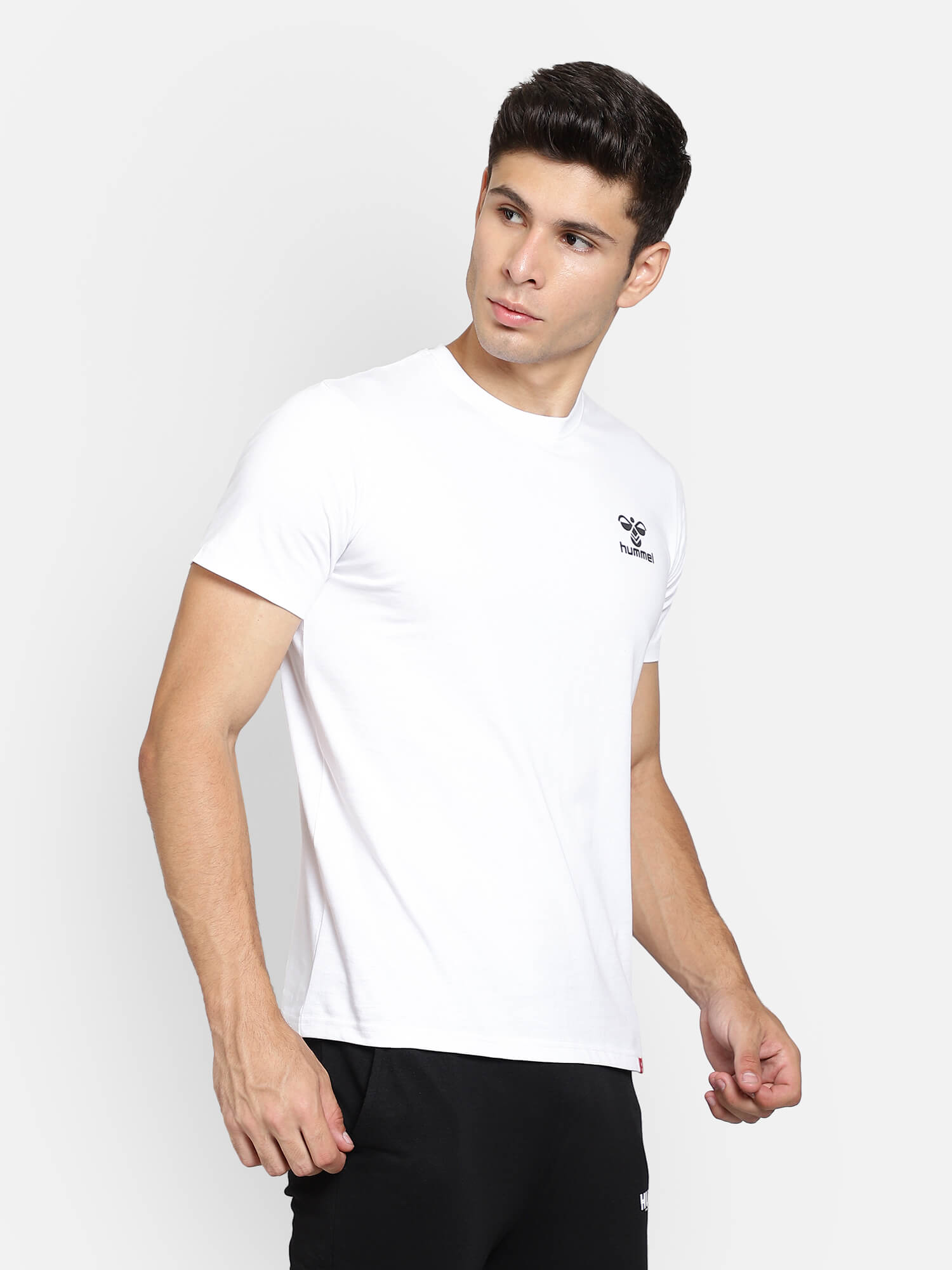 Evel Round Neck White T-Shirts for Men