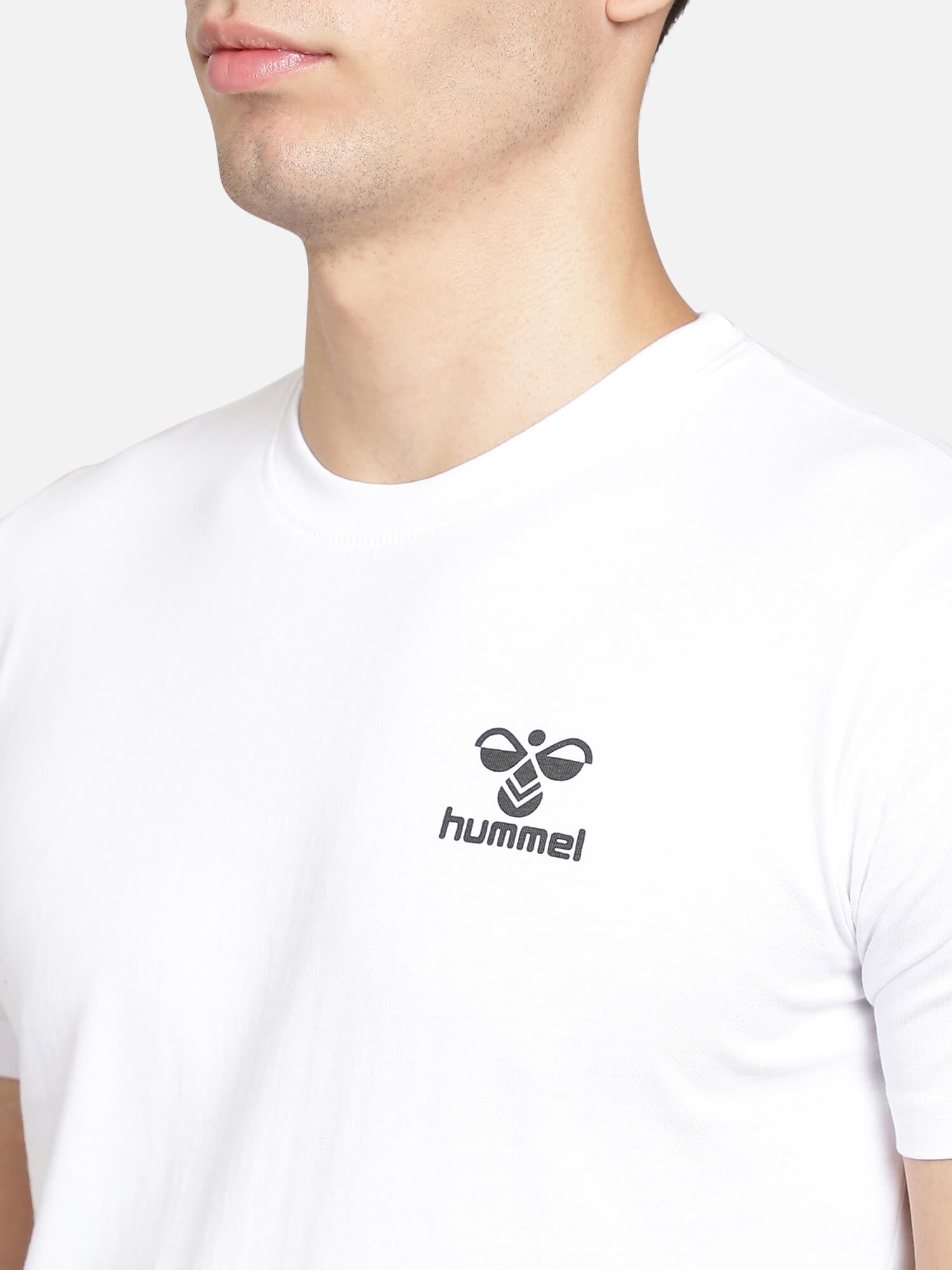Evel Round Neck White T-Shirts for Men
