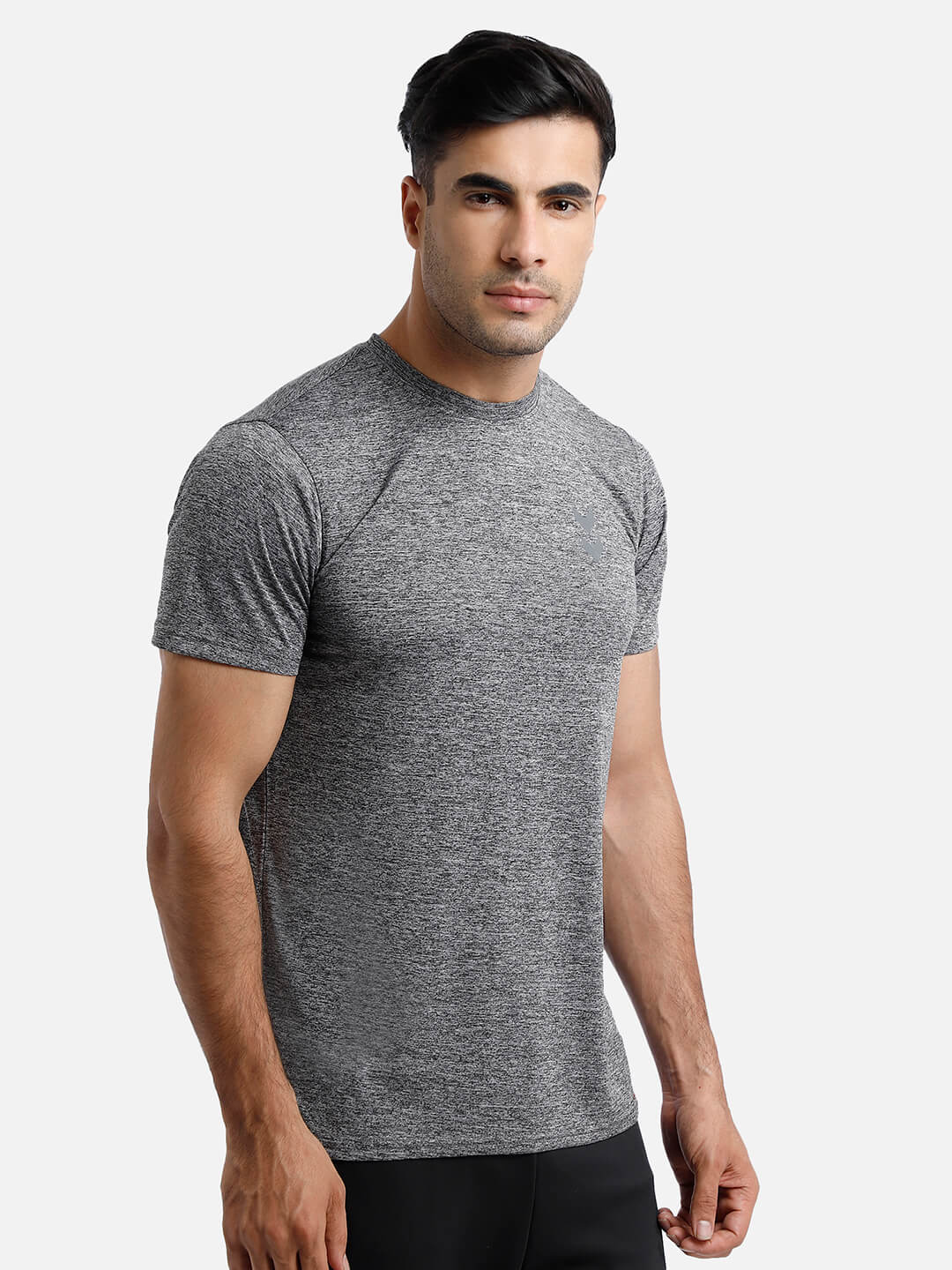 Gensen Poly Black T-Shirts for Men
