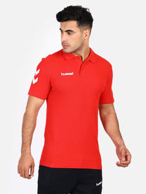 Go Cotton Polo Red T-Shirts for Men