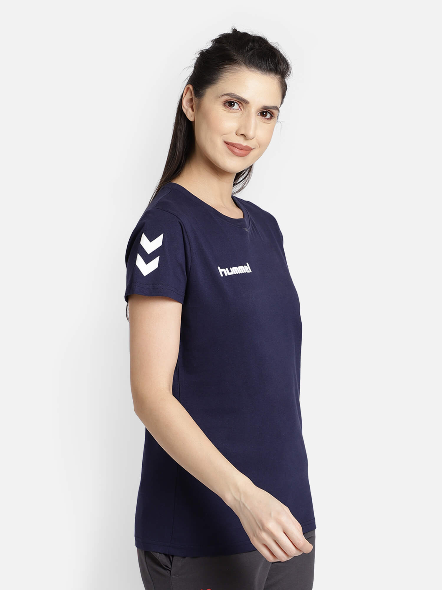 Go Cotton Blue T-Shirt for Women
