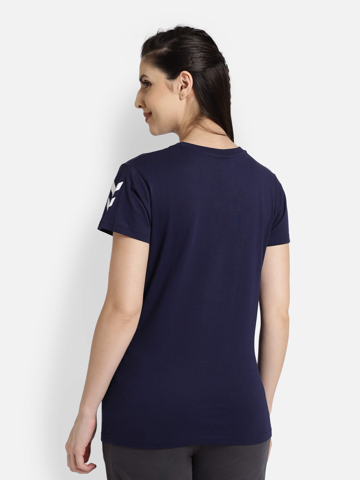 Go Cotton Blue T-Shirt for Women