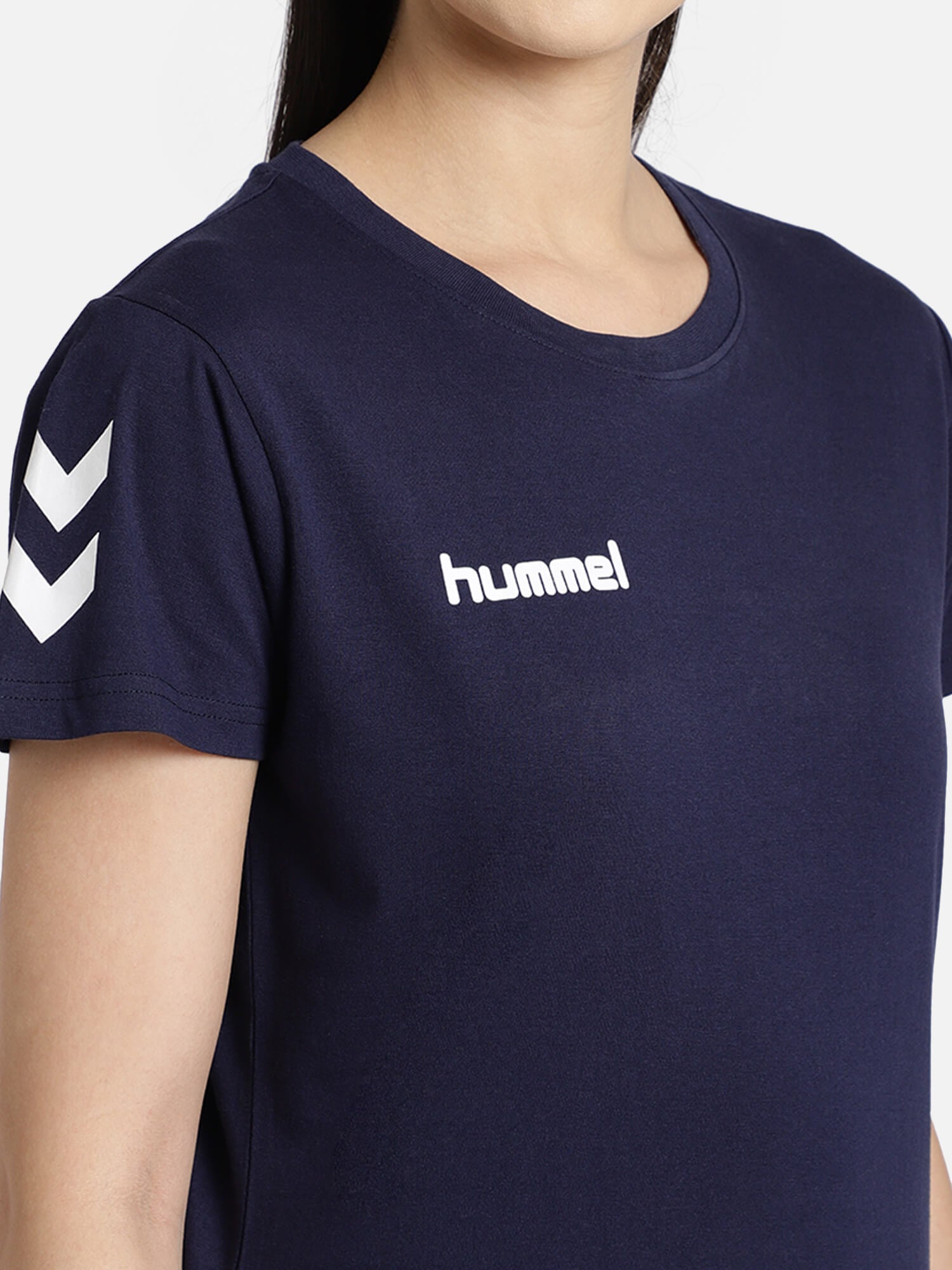 Go Cotton Blue T-Shirt for Women